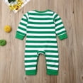 thumbnail image 4 of Aunavey Infant Baby Girls Boys Halloween Outfits Stripe Pumpkin Romper Jumpsuit Pajamas, 4 of 8
