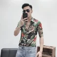 thumbnail image 3 of Camisas masculinas estampadas con gráficos coloridos Camisa para hombre con estampado Verano Cosas baratas Cómodas Venta regular Moda 2024 Marca, 3 of 4