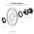 thumbnail image 3 of Bicicleta TOOPRE Bike Hub Center Lock Ndcxsfigh Conversión Centerlock a adaptador de 6 orificios (negro), 3 of 5