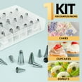 thumbnail image 3 of Piping Bags and Tips Set, BUSATIA 72 Pcs Cake Decorating Supplies Kit,Cake Decorating with Frosting Bags, 42 Icing Tips Pastry, Cookie, Cupcake and Baking Supplies, Easy Carry Storage Box, 3 of 7