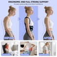 thumbnail image 4 of Behome Posture Corrector, Back Brace Posture Corrector for Women and Men, Back Support Brace for Neck Shoulder & Upper and Lower Back Pain Relief, Black (Large), 4 of 8