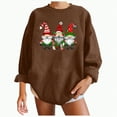 thumbnail image 3 of Towmus Christmas Sweaters for Women Funny Festive Womens Christmas Old Men Sweaters Loose Fit Cute Winter Long Sleeve Tops Casual Pullover Shirts, 3 of 6