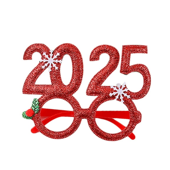 JYYYBF Christmas Sunglasses Glitter Party Sunglasses 2025 New Year Eve Glasses Festival Accessories for Adults