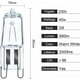 thumbnail image 4 of Ampolla G9 para cuatro hornos halógenos G9 40W 230V Ampolla con tolerancia a 300°C 2 unidades, 4 of 5