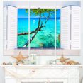 thumbnail image 1 of Open Window to Gorgeous Seashore - Uvre d'Art Moderne sur Toile, 1 of 1