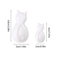thumbnail image 4 of facefd 2 Pieces ABS Animal Shape Hook Punch-free Decorative Self-adhesive Replacement Simple Style Bathroom Key Hanger White, 4 of 9