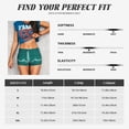 thumbnail image 6 of Lsque ECG Wave Pattern High Waisted Biker Shorts for Women-Tummy Control Fitness Athletic Workout Running Yoga Gym Shorts,Moisture-Wicking-Large, 6 of 9