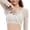 White, variant on Women's Wireless Bras U Shape Open Strap Classic Suitable Regular Undergarment