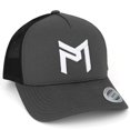 thumbnail image 1 of Discraft Paul McBeth PM Logo Snapback Trucker Disc Golf Hat - Gray, 1 of 3