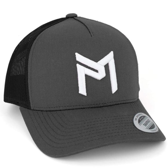 Discraft Paul McBeth PM Logo Snapback Trucker Disc Golf Hat - Gray