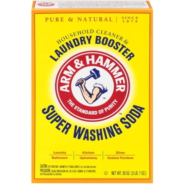 Arm & Hammer Super Washing Soda Detergent Booster & Household Cleaner, 55oz. C29