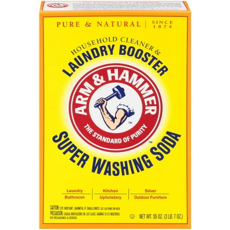 Arm & Hammer Super Washing Soda Detergent Booster & Household Cleaner, 55oz. C29