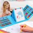 thumbnail image 4 of Portable Painting Art Kit,Teens Artist,Art Supplies Kit,Gifts for Girls Boys Teens,208Pcs Durable Drawing Art Kit with Oil Pastels,Colored Pencils for Kids(Blue), 4 of 6