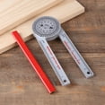 thumbnail image 1 of Peggybyg Miter Saw Protractor Inside & Outside Miter Angle Finder for Building Trades, 1 of 9