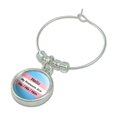 thumbnail image 2 of My Pronouns Are She Her Hers Gender Identity Wine Glass Charm Drink Marker, 2 of 4