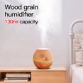 thumbnail image 4 of Cbcbtwo Humidifiers, Portable Small Cool Mist Humidifiers Vaporizer, Wood Grain Humidifiers, 130 ml Water Tank, 7 Color LED Lights, Super Quiet, for Home Car Bedroom Office Desktop Gifts on Clearance, 4 of 10