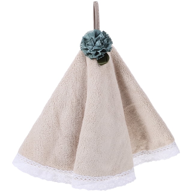 Miangastore 1 Pce Serviettes à Main Absorbantes en Molleton Corail Petites Serviettes Serviette Ronde pour Cuisine