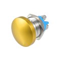 thumbnail image 1 of Interruptor de botón momentáneo de 16 mm, cabeza de metal, botón de inicio redondo, CA/CC, 12 V-250 V, tono dorado, 1 of 1