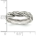 thumbnail image 5 of Sterling Silver Antiqued Celtic Band (Size 8) Made In Thailand qr6899-8, 5 of 5