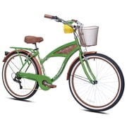 26 Inch Margaritaville Green 7 Speed Adult Cruiser Bicycle