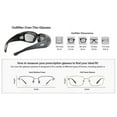 thumbnail image 4 of 2 Motorcycle Safety Sunglasses Fits Over MOST Rx Glasses Smoke and Clear Day & Night Usage Meets ANSI Z87.1 Standards For Safety Glasses Has Soft Airy Foam Padding, 4 of 8