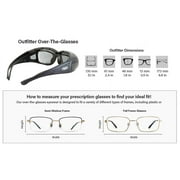 Global Vision Eyewear Outfitter Safety Glasses with Matte Black Frames and Anti-Fog Driving Mirror Lenses