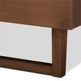 thumbnail image 4 of Allora Mid-Century Wood Queen Platform Bed in Walnut Brown, 4 of 7