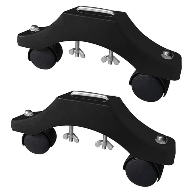 simhoa Support de Chauffage Infrarouge 2 Pcs avec Roues Support Mobile Installation Facile Longueur Noir
