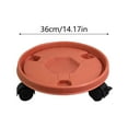 thumbnail image 3 of Avec Roues Caddy Rond pour Pots Intérieur Extérieur avec Roues Support Roulant Naturel Rouleaux Chariot Plateau Rouleaux Intérieur Extérieur Pots de Fleurs en Pot Hauts Ensemble Support de Fleurs, 3 of 6