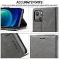 thumbnail image 4 of Dteck Case For Apple iPhone 14 Plus, Premium Leather Wallet Wireless Support with 3 Card Slots, Magnetic Closure Flip Kickstand RFID Credit Holder Cover, Gray, 4 of 6