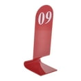 thumbnail image 2 of Aspire 10PCS Acrylic Table Numbers, Tent Style Numbers Sign, Double Sided Table Number Card for Restaurant-Red-Number 51to60, 2 of 7