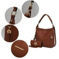 thumbnail image 2 of Ophelia Vegan Leather Womens Hobo Bag with Wallet - 2 pieces by Mia K, 2 of 8