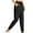 Black, variant on BADHUB Women's Quick Dry Hiking Cargo Pants Lightweight Athletic Workout Jogger Pants Drawstring Tapered Leg Sweatpants with Pockets on Clearance Dark Gray,XXL