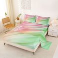 thumbnail image 2 of jejeloiu Rainbow Geometric Print Queen Sheet Sets For Kids,Colorful Aesthetic Art Bed Set For Girls,4 Pieces, 2 of 6