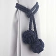 thumbnail image 3 of 2pcs Fine Hand Tied Curtain Clip Drapery Tassels Curtain Tiebacks/Tassel Window Cotton Rope Tie Ball Back Accessories, 3 of 8