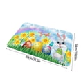 thumbnail image 3 of TIMIFIS Polyester Easter Cushion, Easter Bunny Holiday Decoration Floor Mat Entry Door Mat Home Entry Foot Mat Home Decor, 3 of 6