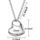 thumbnail image 2 of Cremation Urn Necklace For Ashes Urn Jewelry,forever In My Heart Carved Stainless Steel Keepsake Waterproof Memorial Pendant For Mom & Dad With Fillin, 2 of 4