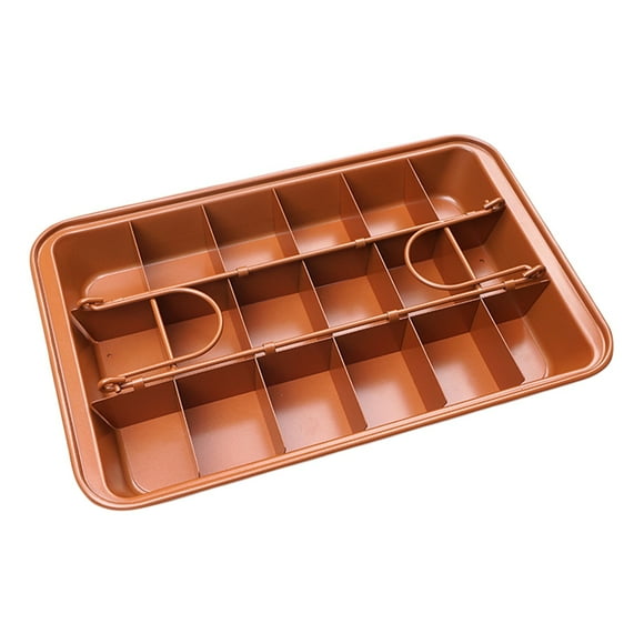 Hearth & Gear Baking Trays With Shelves Non Stick Back Pans 18 Sliced Edges And Cupcakes For Baking Baking Drying Racks Stainless Steel Cookie Sheets for Baking Non Small Cow Cake Pan Rack for Baking