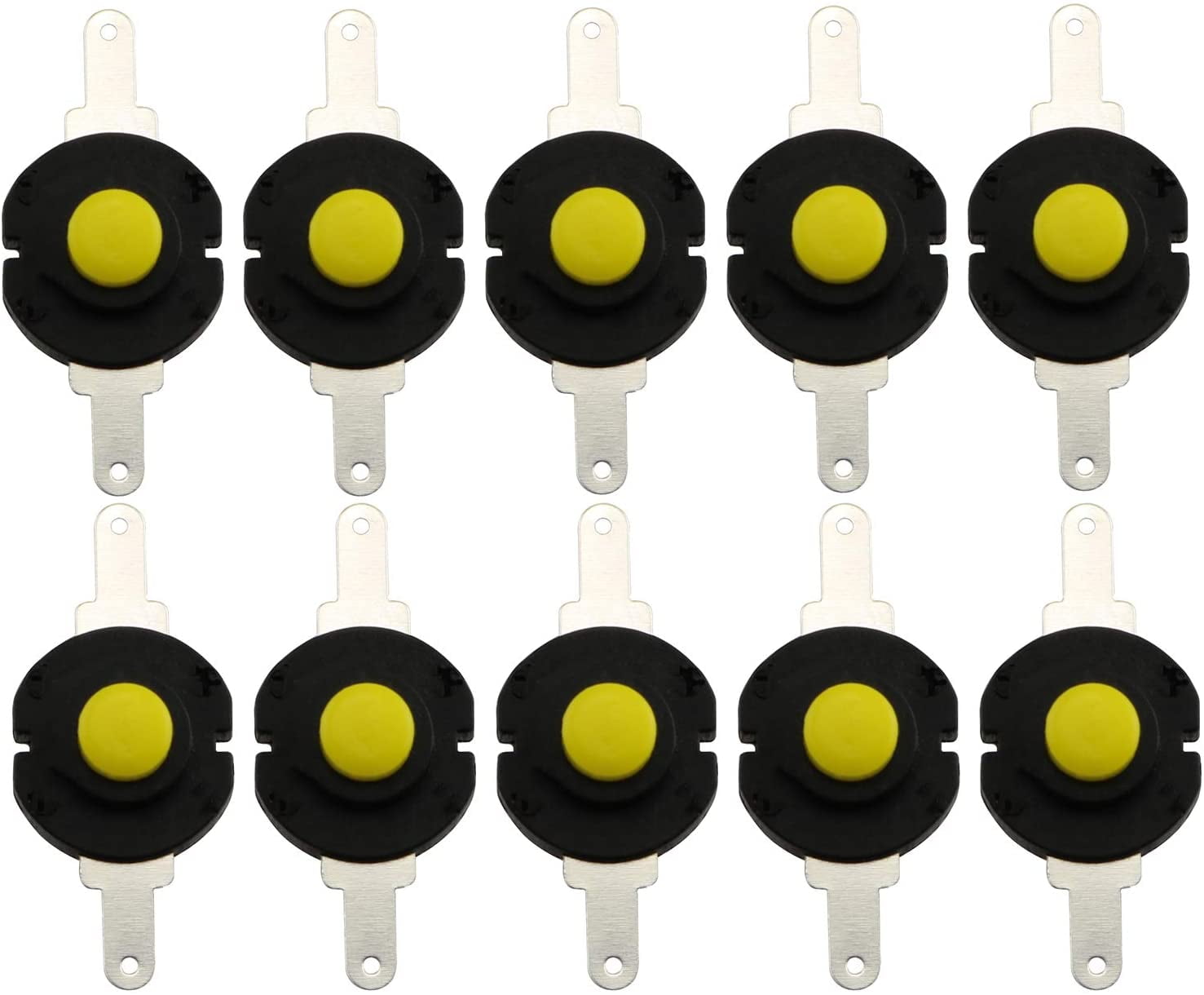 10pcs DC 12V 0.5A Round Micro Push Button Switch On Off Mini Momentary