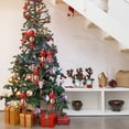 thumbnail image 6 of LINLIN Party Decoration Pendant, Christmas Balls Ornament Baubles 12 Pieces Long Christmas Tree Pendants Decorative, Gourd Shape Shatterproof Xmas Balls for Xmas Hanging Decorations, 6 of 9