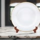 thumbnail image 5 of Juego de 6 bajo platos VITTORI Base Venecia Redondo de Vidrio Color Blanco con Filo Dorado, 5 of 5