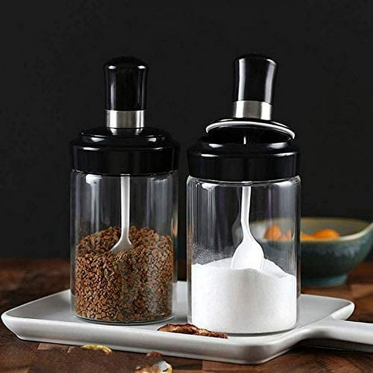 3 Pack Plastic Spice Jars / Bottles,Clear Spice Jar with Shaker