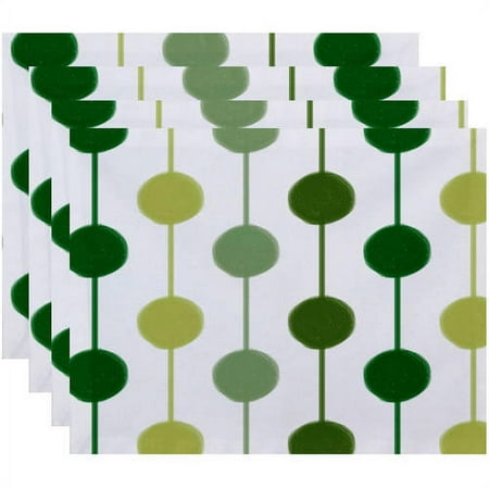 

Simply Daisy 18 x 14 Brady Beads Stripe Print Placemat Set of 4