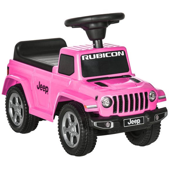 Kids Slide Aosom Kids Ride on Push Car, with Engine Sounds & Under-Seat Storage, Foot-to-Floor Ride on Sliding Car with Horn, Sit and Scoot Ride on Toy, Ages 1.5-3 Years, Pink,Toddler Slide