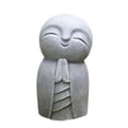 thumbnail image 2 of Resin Jizo Buddha Statue for Outdoor Garden Decor, Durable Sculpture Grey, 2 of 5