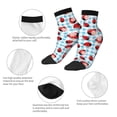 thumbnail image 6 of Bingfone Flowers And Lady Bugs Design Patterned Men'S Women'S Casual Cotton Socks, 6 of 9