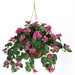 Nearly Natural 24" Bougainvillea Hanging Basket Artificial Plant, Pink - image 4 of 8