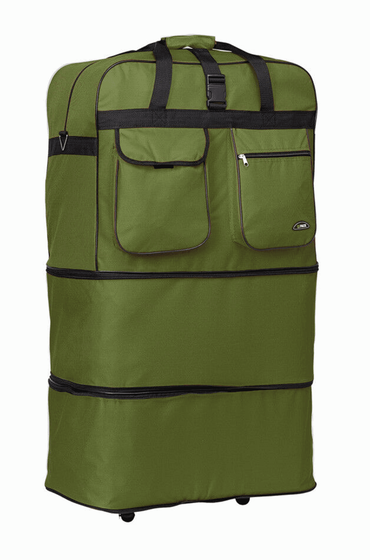 Expandable Rolling Duffel Bag Wheeled Spinner Suitcase Duffel Bag