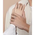 thumbnail image 2 of 925 Silver Nightingale Rose Pattern Ring for Women and Men, Electroplated, High-Quality, Ins Style Design, 2 of 4