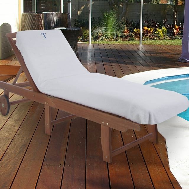 Superior 100 Cotton Monogrammed SuperAbsorbent Chaise Lounge Chair